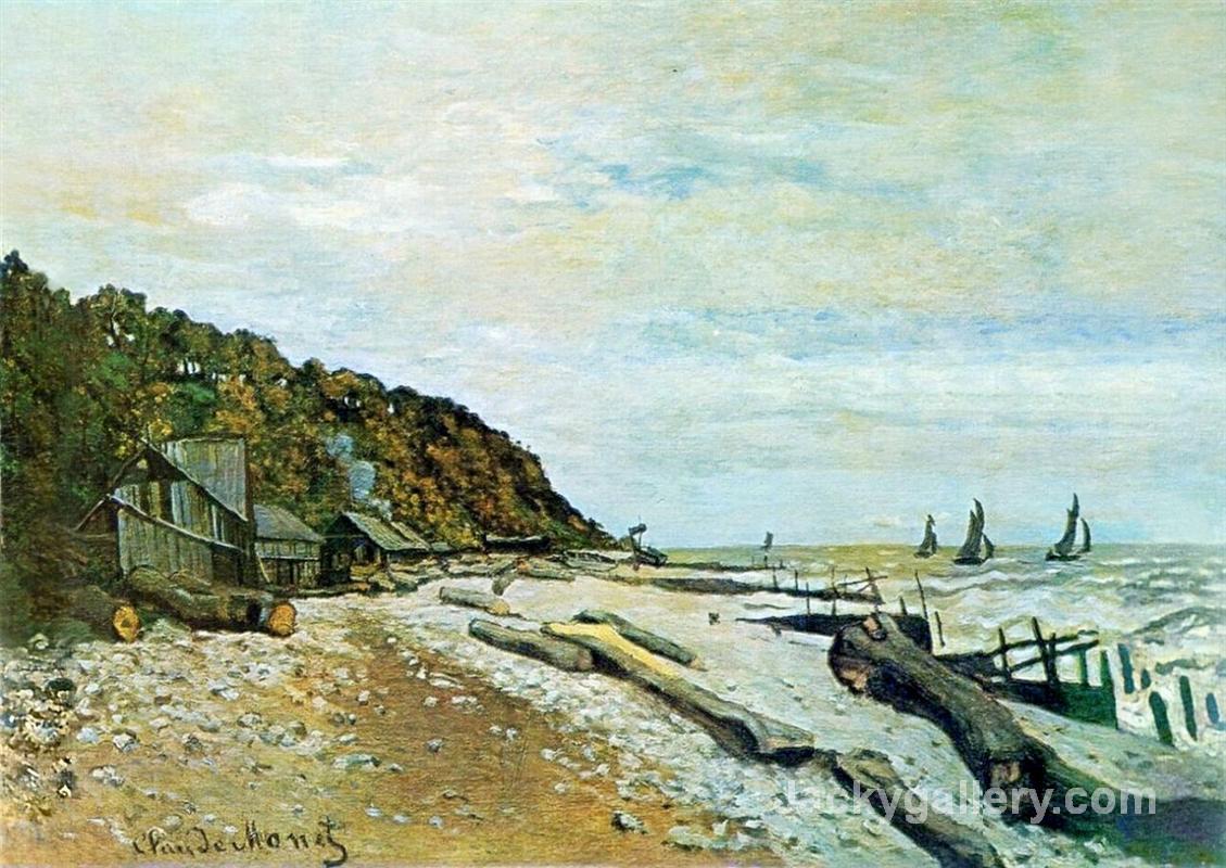 Boatyard near Honfleur by Claude Monet paintings reproduction